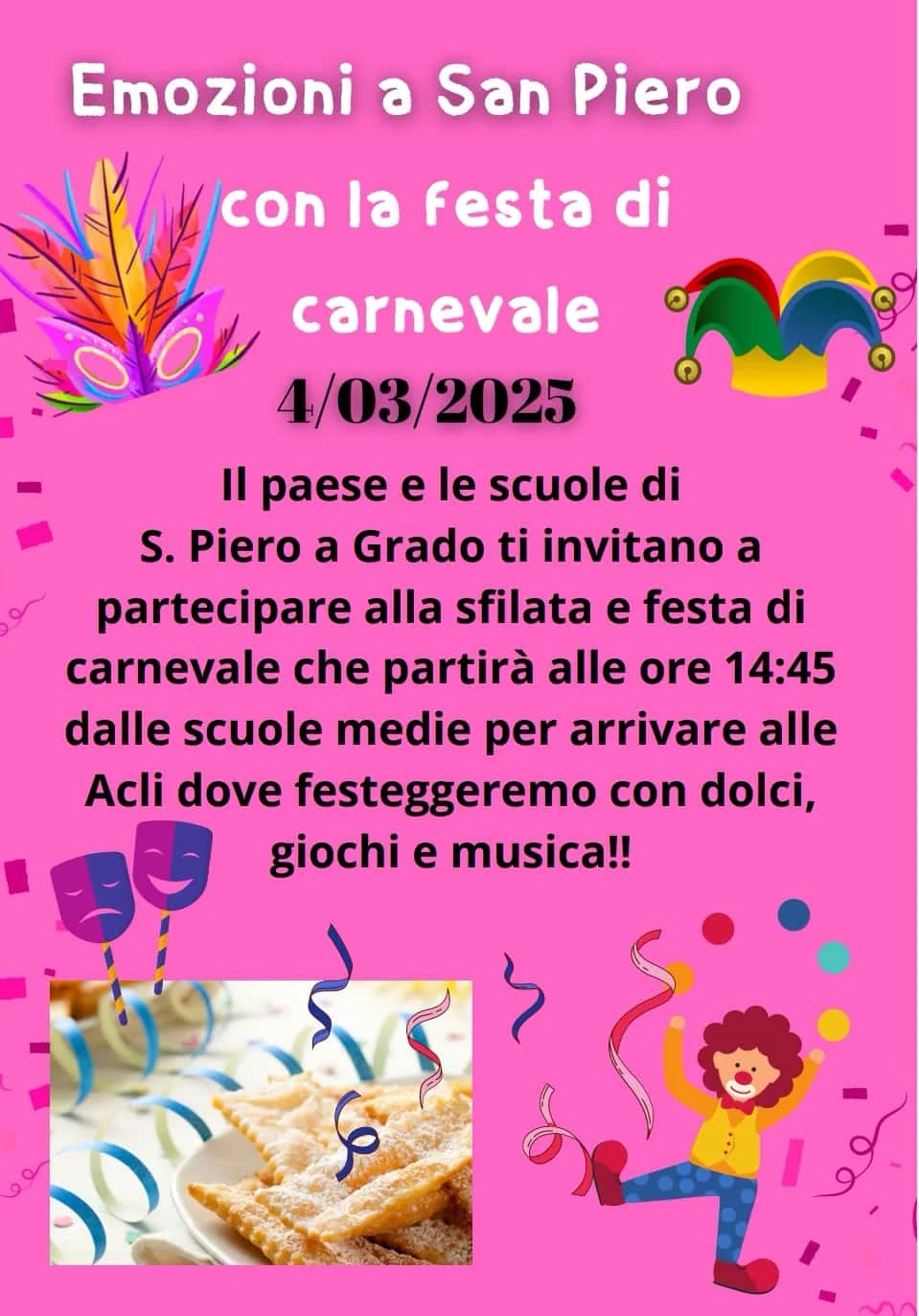 Locandina: Festa di Carnevale 2025