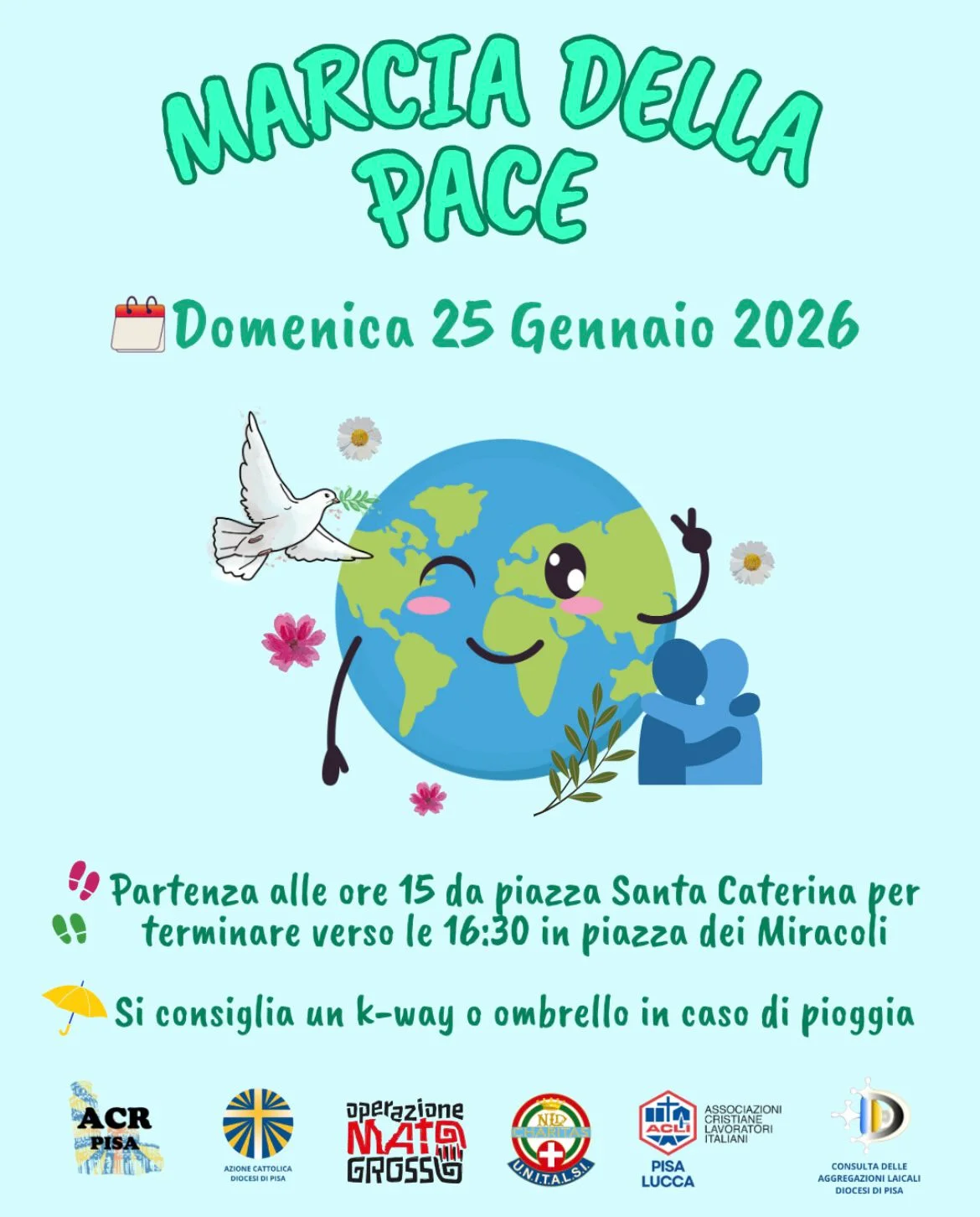 Locandina: Marcia della Pace 2026: Insieme per la Pace