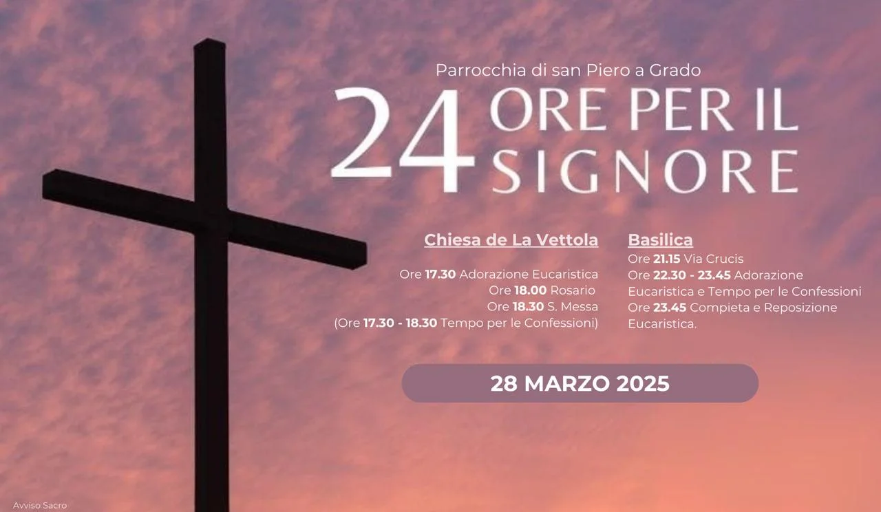 Locandina: 24 Ore per il Signore