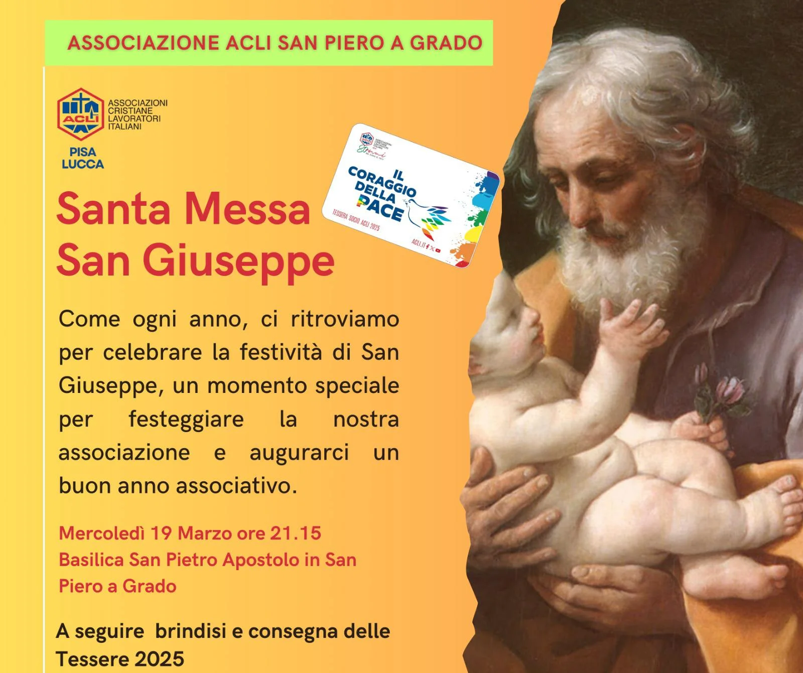 Locandina: Santa Messa San Giuseppe