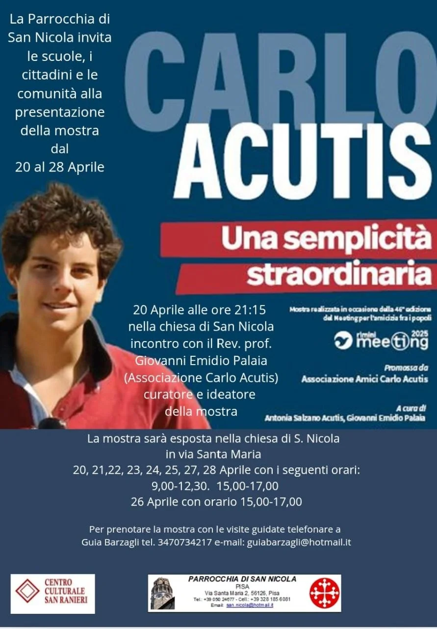 Locandina: Una semplicità che parla al cuore: la mostra su Carlo Acutis a San Nicola
