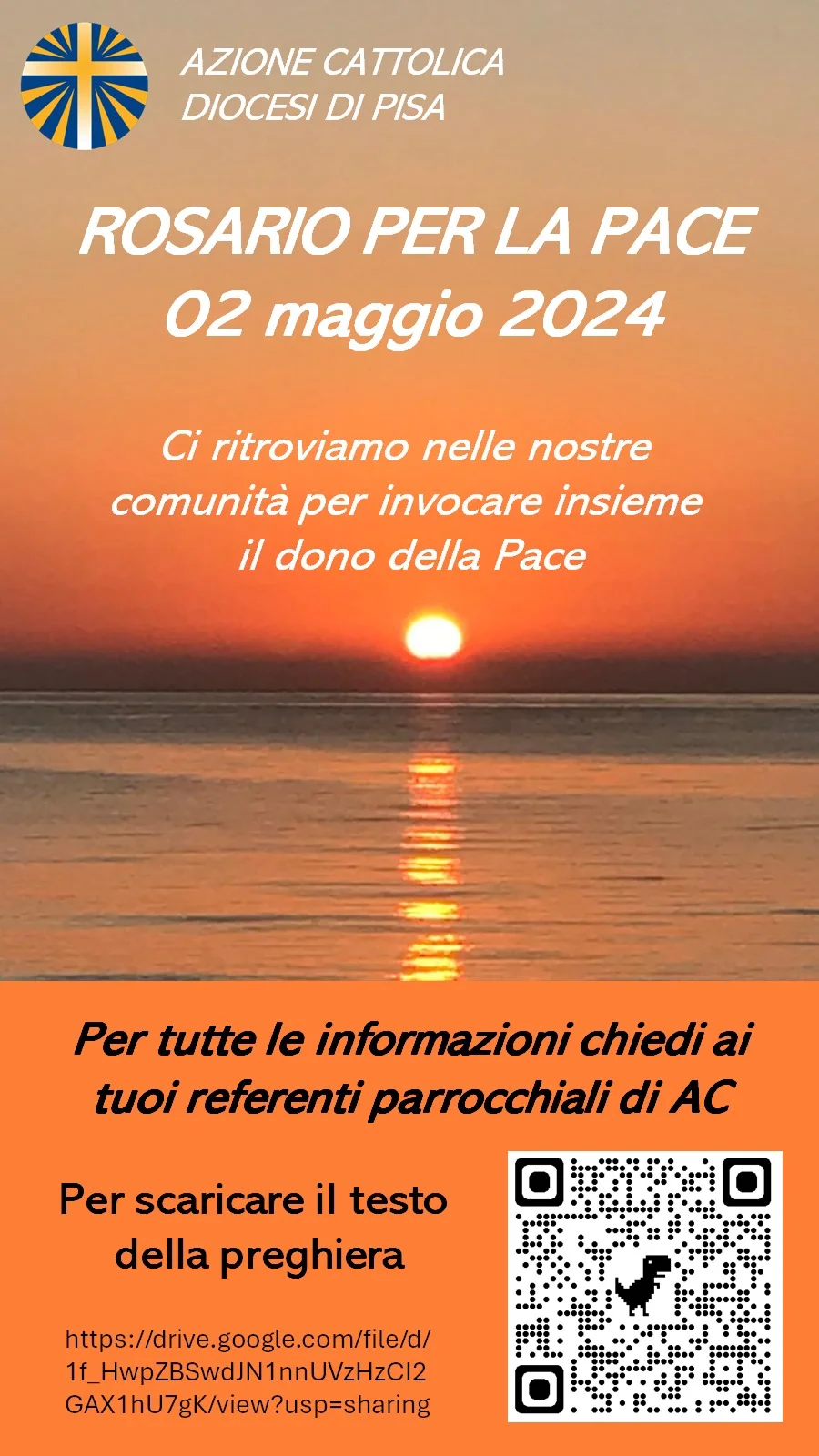 Locandina: Rosario per la Pace